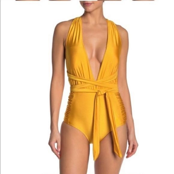Nicole Miller Design your Own Look Swimsuit Gold - Picture 1 of 7